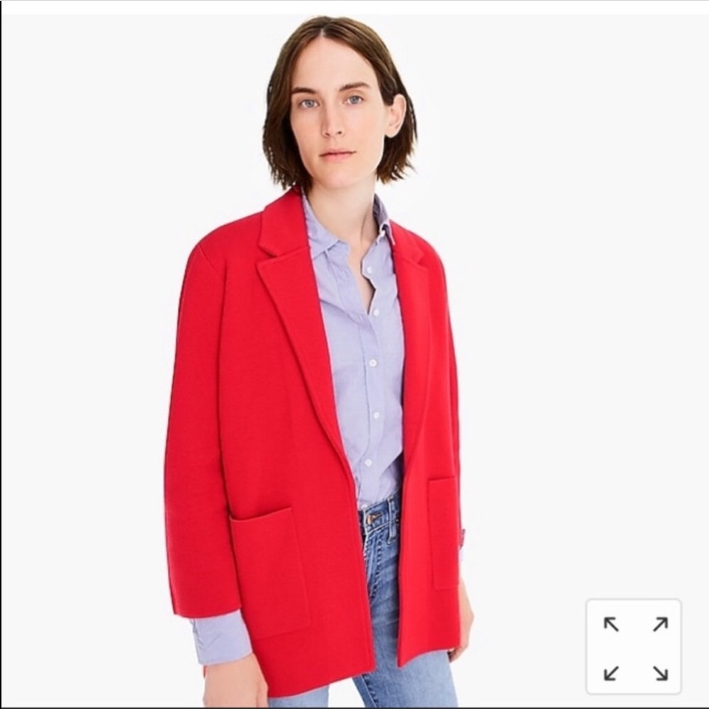 J. Crew Red Women's Blazer Jacket